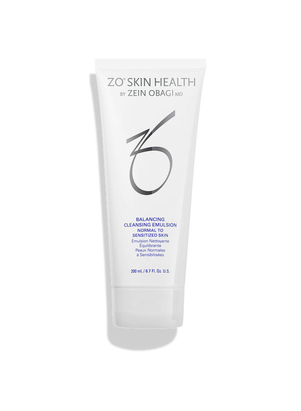 ZO Skin Health Balancing Cleansing Emulsion – A gel-to-milk cleansing emulsion to support a healthy skin barrier while