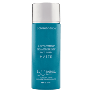 Colorescience Total Protection Face Shield Matte SPF 50 tinted mineral sunscreen