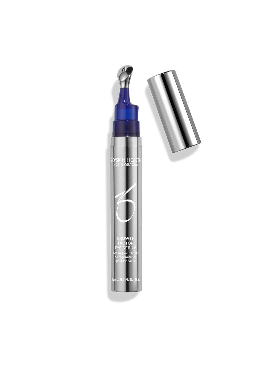 ZO Skin Health Growth Factor Eye Serum – Retinol-free gel-like serum for wrinkle smoothness and plumpness