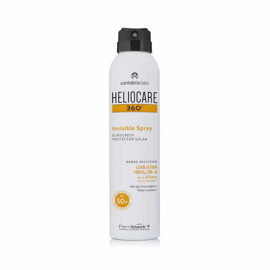 Heliocare 360 Invisible Spray SPF 50+ transparent face and body sunscreen
