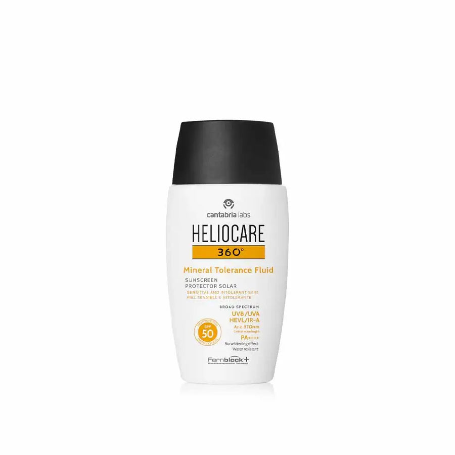 Heliocare 360 Mineral Tolerance Fluid SPF 50 mineral sunscreen for sensitive skin