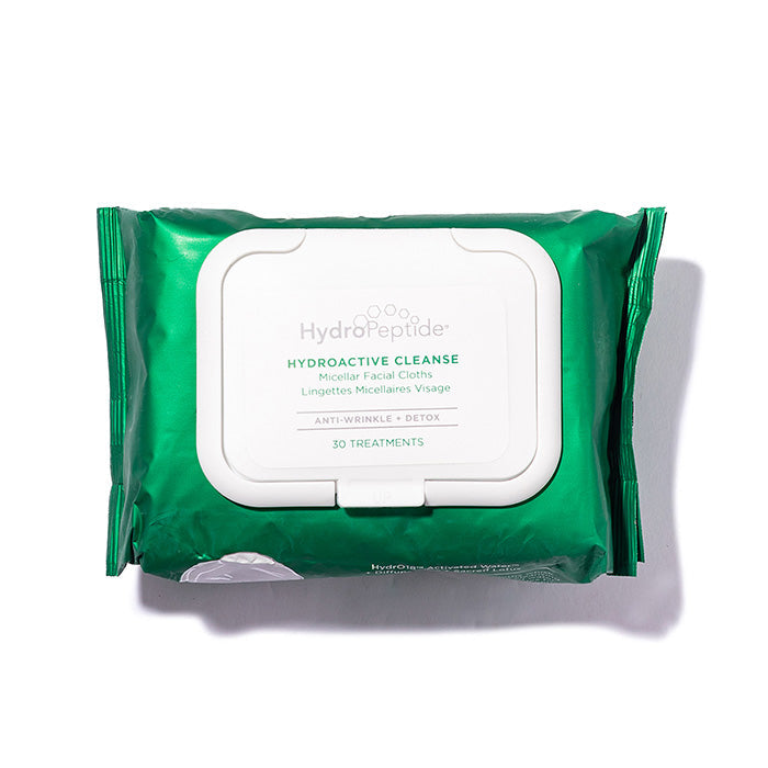 HydroPeptide HydroActive Cleanse 30 cleansing wipes