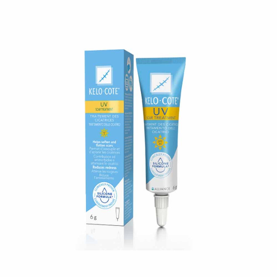 Kelo-cote UV Scar Gel SPF 30 6g travel size scar treatment
