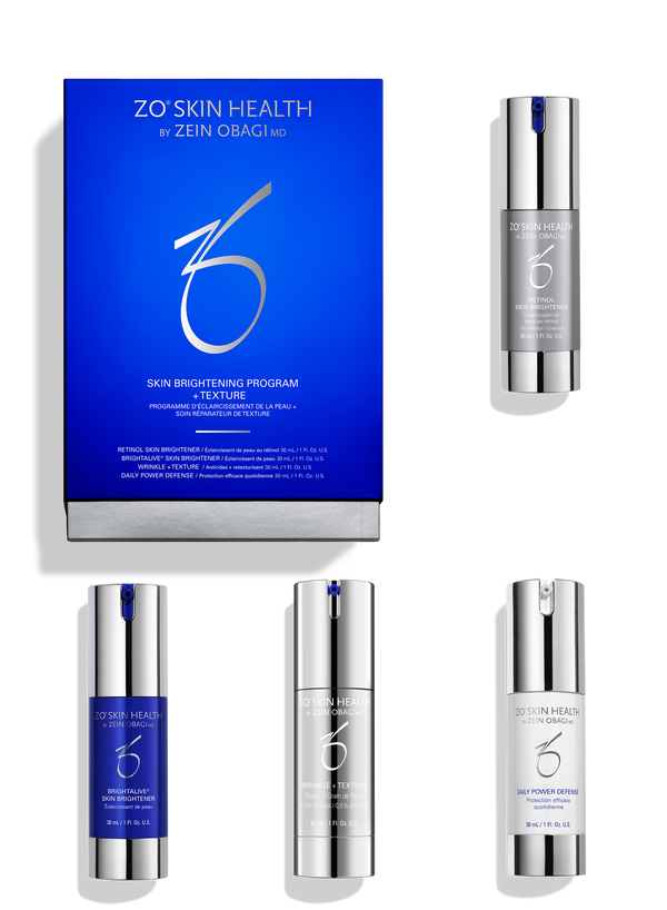 ZO Skin Health Skin Brightening Program + Texture Kit – An excellent maintenance system after hydroquinone treatment or if