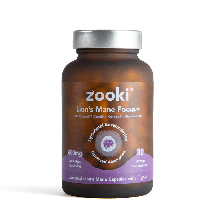 Zooki Lion’s Mane Focus+ Liposomal Capsules