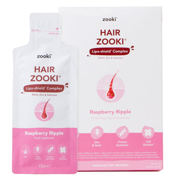 Zooki Hair Max Liposomal Liquid Sachets (Raspberry)