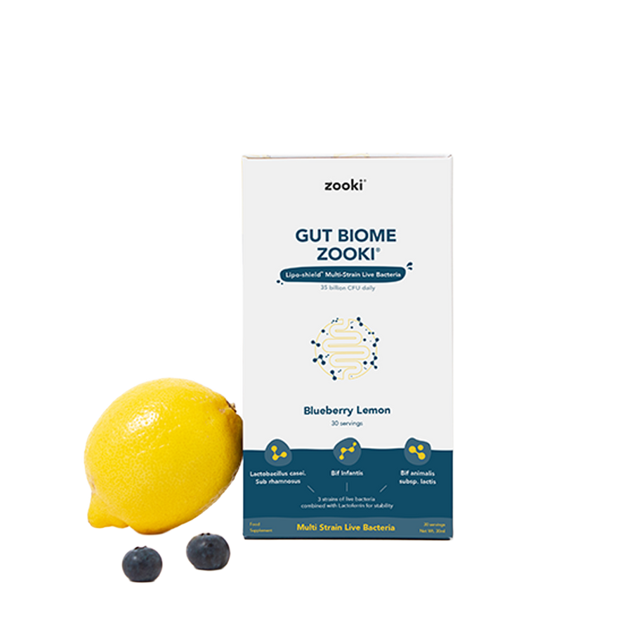 Zooki Super Gut Biome (Blueberry Lemon) – 30 Sachets