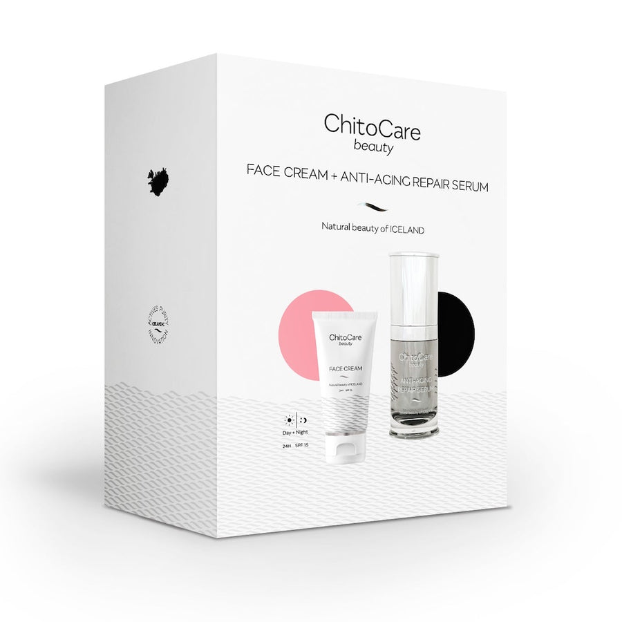 ChitoCare Anti-Aging Facial Duo with Repair Serum and Face Cream